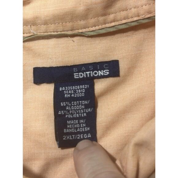 Lot of 3 Men’s Button-Down Shirts – Chaps & Basic Editions – XL / 2XLT – - Picture 8 of 16